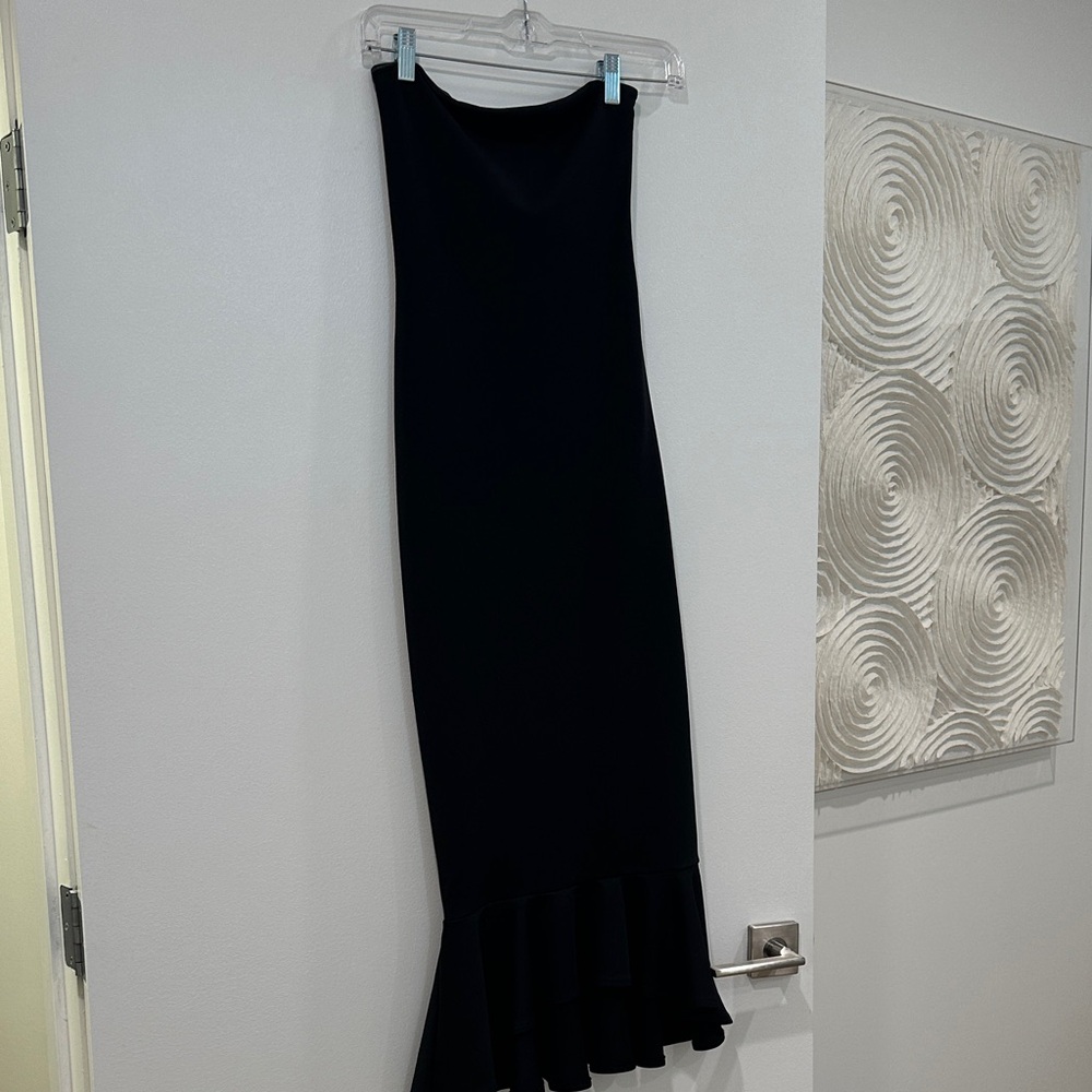 Superdown Revolve Elegant Black Strapless Dress W… - image 2